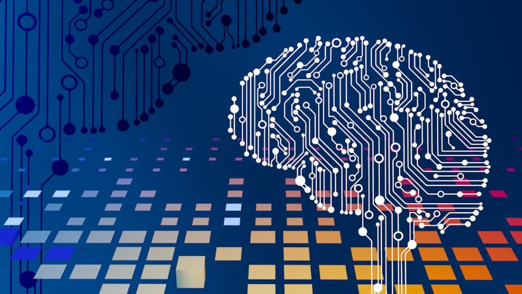 Digital brain with circuit board patterns representing AI annotation and machine learning concepts. Photo by Steve Johnson.